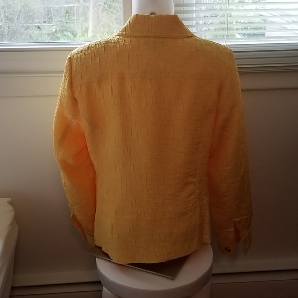 ELCC Spring Yellow Jacket/Blazer Lined sz. MED - Picture 3 of 4